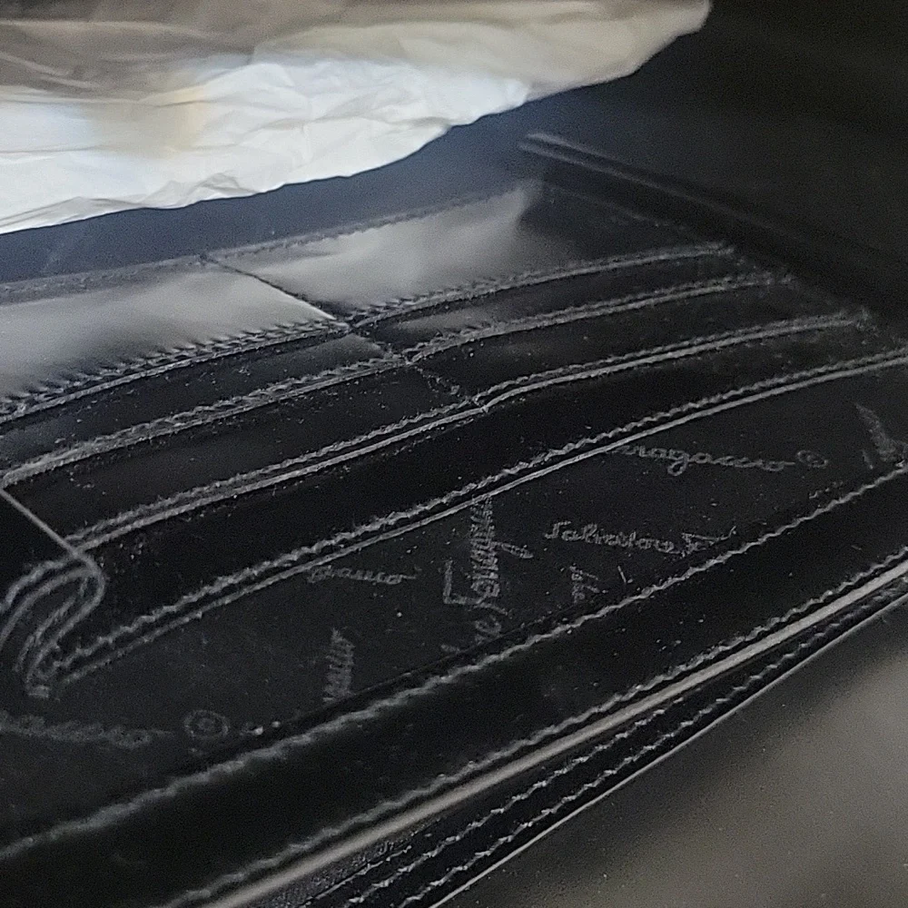 Salvatore Ferragamo Black Leather Briefcase - Picture 8 of 11